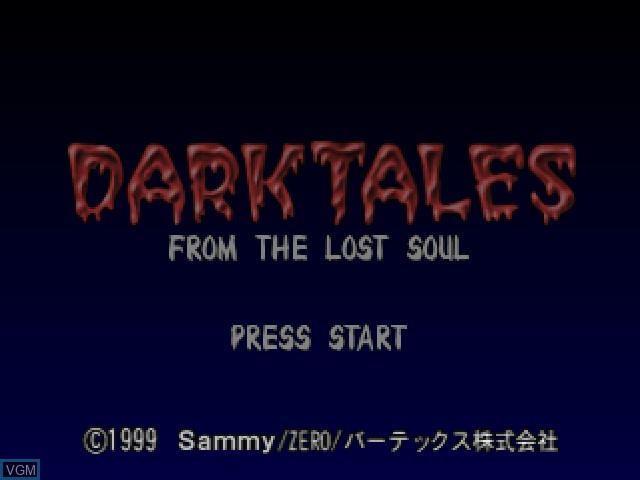 Image de l'ecran titre du jeu Dark Tales - From the Lost Soul sur Sony Playstation