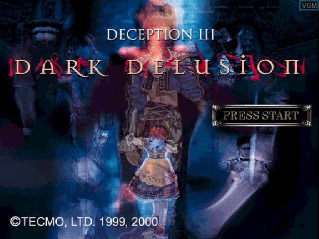 Image de l'ecran titre du jeu Deception III - Dark Delusion sur Sony Playstation