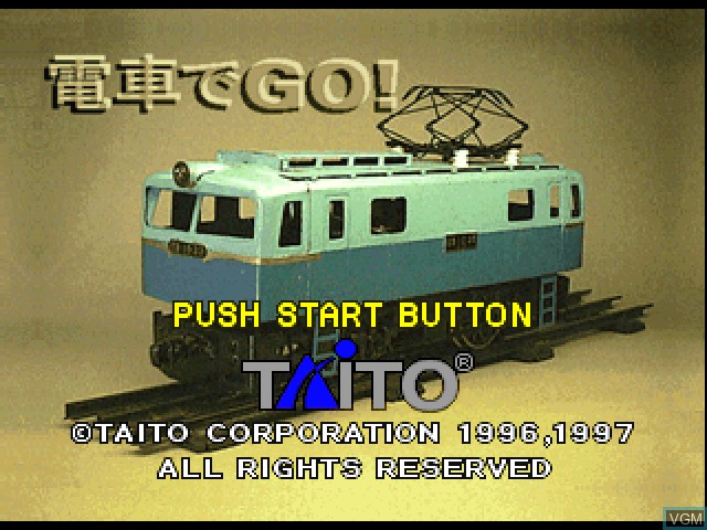 Image de l'ecran titre du jeu Densha de Go! sur Sony Playstation