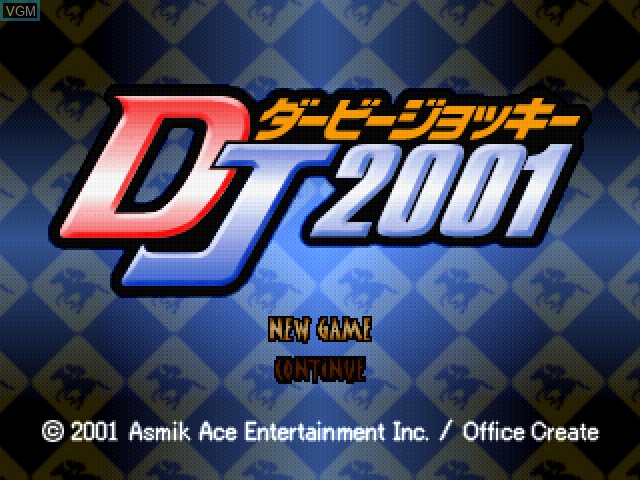 Image de l'ecran titre du jeu Derby Jockey 2001 sur Sony Playstation