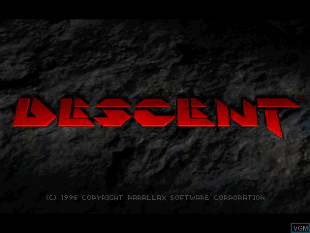 Image de l'ecran titre du jeu Descent sur Sony Playstation
