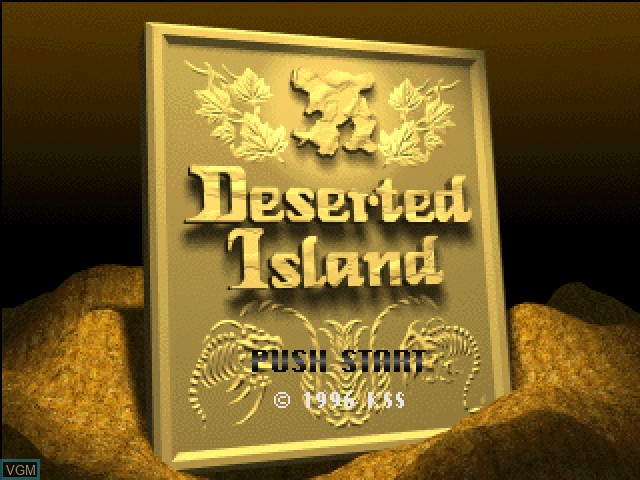 Image de l'ecran titre du jeu Deserted Island sur Sony Playstation