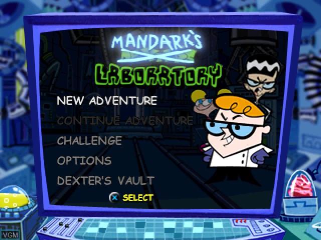Image de l'ecran titre du jeu Dexter's Laboratory - Mandark's Lab? sur Sony Playstation