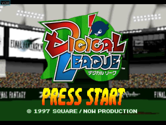 Image de l'ecran titre du jeu Digical League sur Sony Playstation