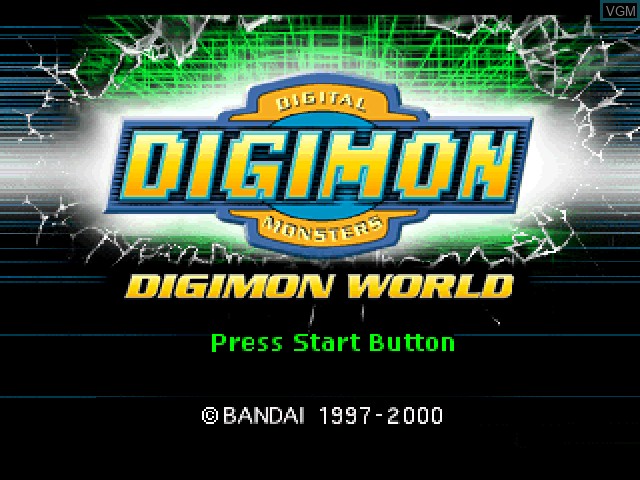 Image de l'ecran titre du jeu Digimon World sur Sony Playstation