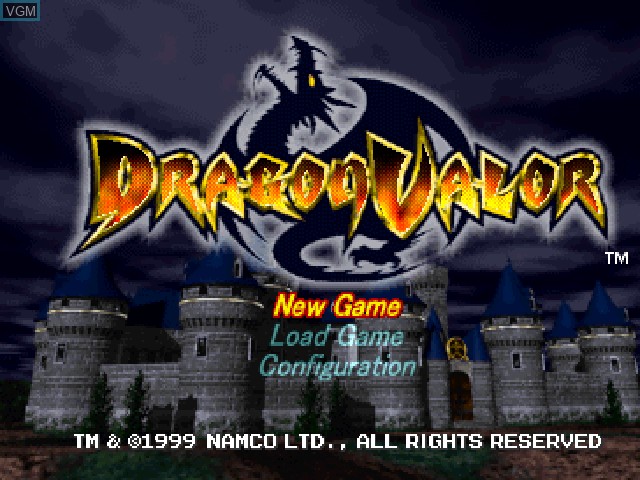 Image de l'ecran titre du jeu Dragon Valor sur Sony Playstation