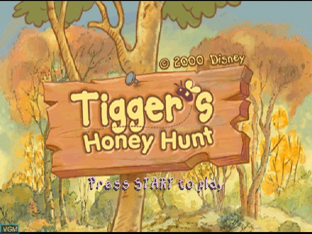 Image de l'ecran titre du jeu Tigger's Honey Hunt sur Sony Playstation