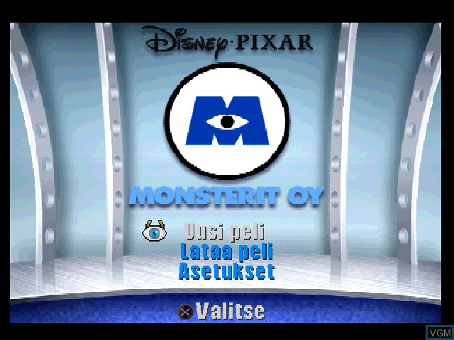 Image de l'ecran titre du jeu Monsterit Oy - Säikkysaari sur Sony Playstation