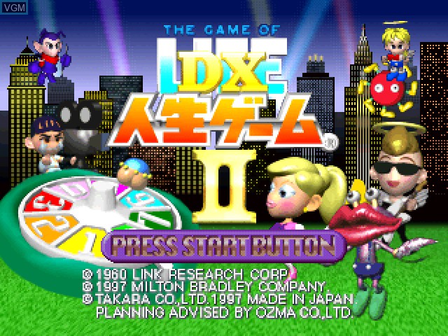Image de l'ecran titre du jeu DX Jinsei Game II sur Sony Playstation