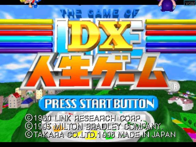 Image de l'ecran titre du jeu DX Jinsei Game sur Sony Playstation
