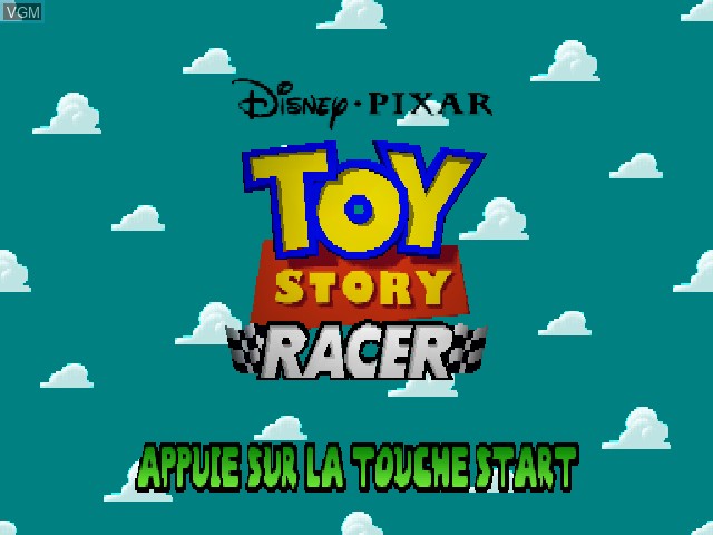 Image de l'ecran titre du jeu Toy Story Racer sur Sony Playstation