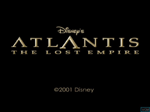 Image de l'ecran titre du jeu Atlantis - The Lost Empire sur Sony Playstation