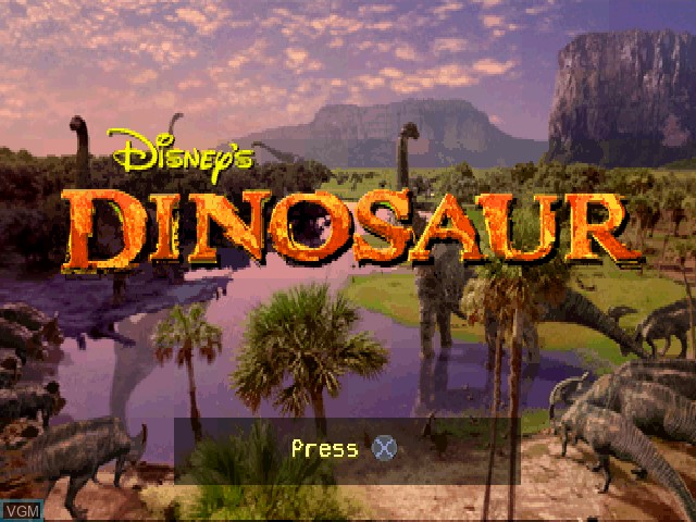 Image de l'ecran titre du jeu Dinosaur sur Sony Playstation