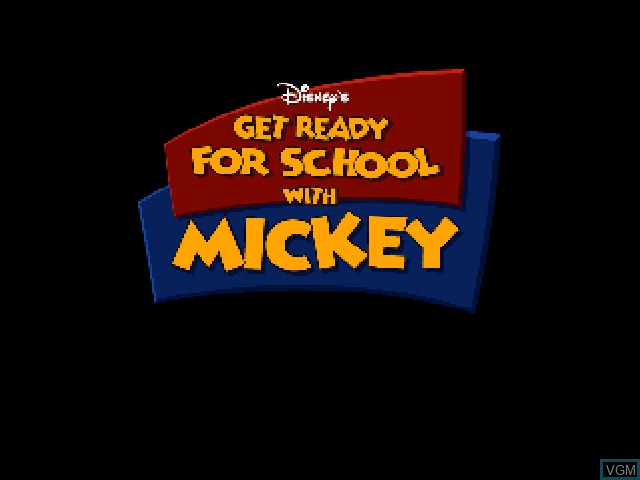 Image de l'ecran titre du jeu Learning with Mickey sur Sony Playstation