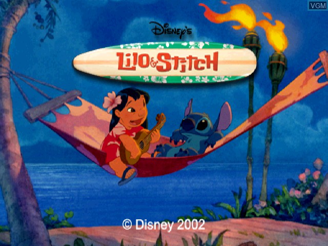 Image de l'ecran titre du jeu Lilo & Stitch sur Sony Playstation