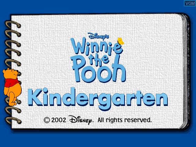 Image de l'ecran titre du jeu Winnie the Pooh - Kindergarten sur Sony Playstation
