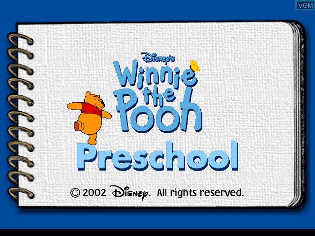 Image de l'ecran titre du jeu Winnie the Pooh - Preschool sur Sony Playstation