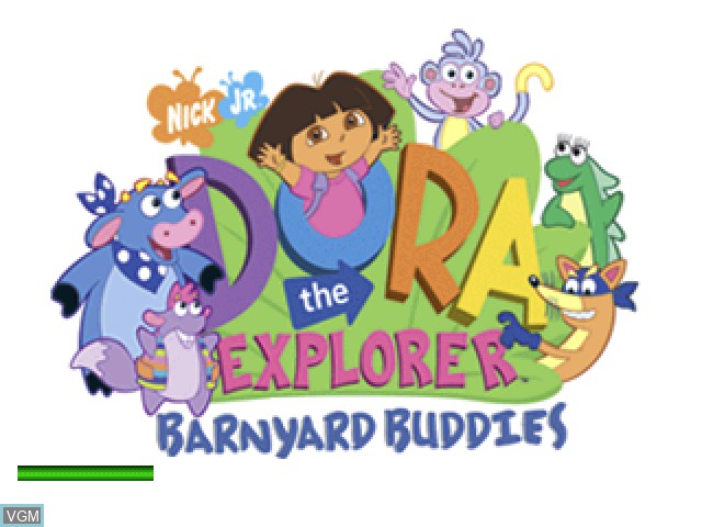 Image de l'ecran titre du jeu Dora the Explorer - Barnyard Buddies sur Sony Playstation