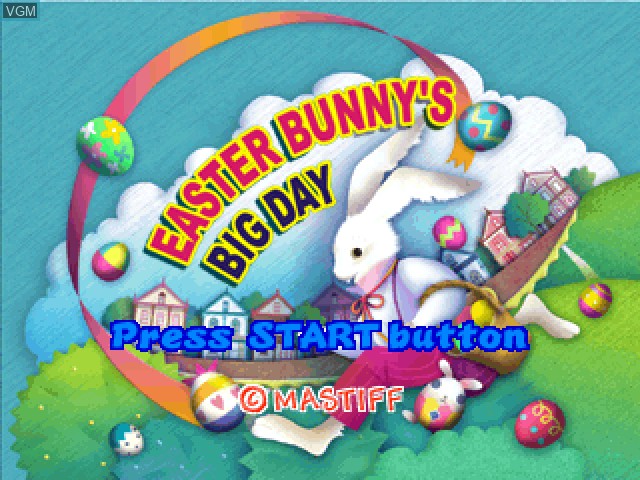 Image de l'ecran titre du jeu Easter Bunny's Big Day sur Sony Playstation