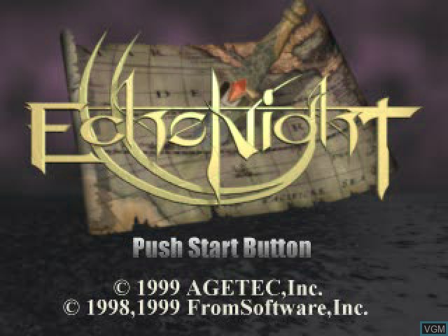 Image de l'ecran titre du jeu Echo Night sur Sony Playstation