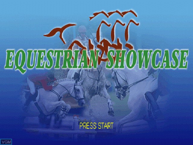 Image de l'ecran titre du jeu Equestrian Showcase sur Sony Playstation