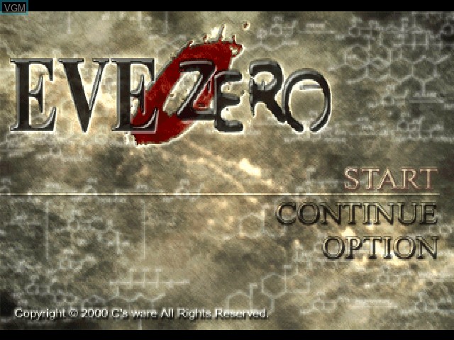 Image de l'ecran titre du jeu Eve Zero sur Sony Playstation