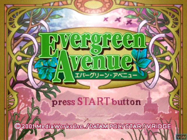 Image de l'ecran titre du jeu Evergreen Avenue sur Sony Playstation