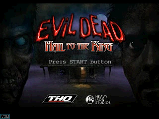 Image de l'ecran titre du jeu Evil Dead - Hail to the King sur Sony Playstation