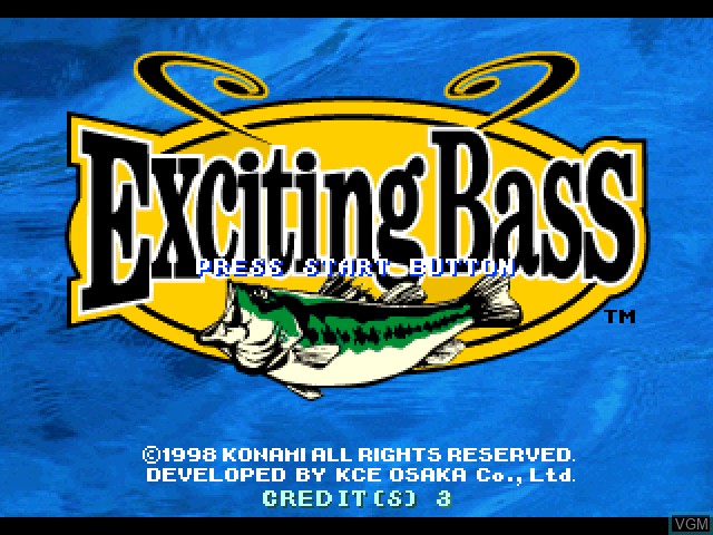 Image de l'ecran titre du jeu Exciting Bass sur Sony Playstation