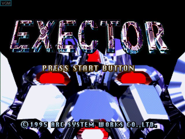 Image de l'ecran titre du jeu Exector sur Sony Playstation