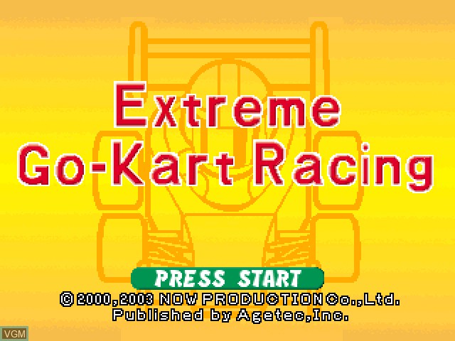Image de l'ecran titre du jeu Extreme Go-Kart Racing sur Sony Playstation
