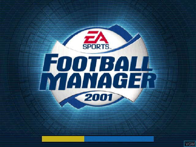 Image de l'ecran titre du jeu F.A. Premier League Football Manager 2001, The sur Sony Playstation