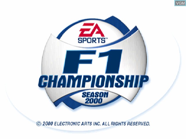 Image de l'ecran titre du jeu F1 Championship Season 2000 sur Sony Playstation