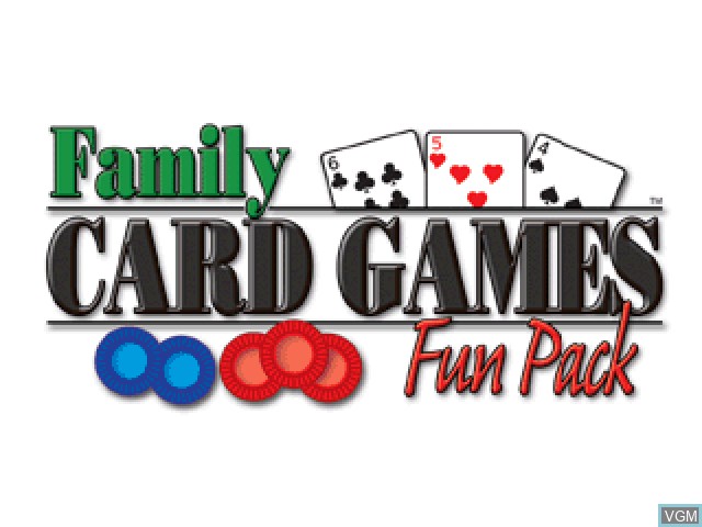 Image de l'ecran titre du jeu Family Card Games Fun Pack sur Sony Playstation