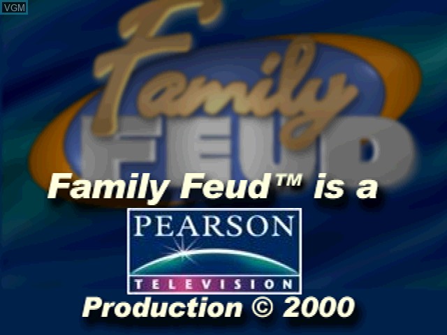 Image de l'ecran titre du jeu Family Feud sur Sony Playstation