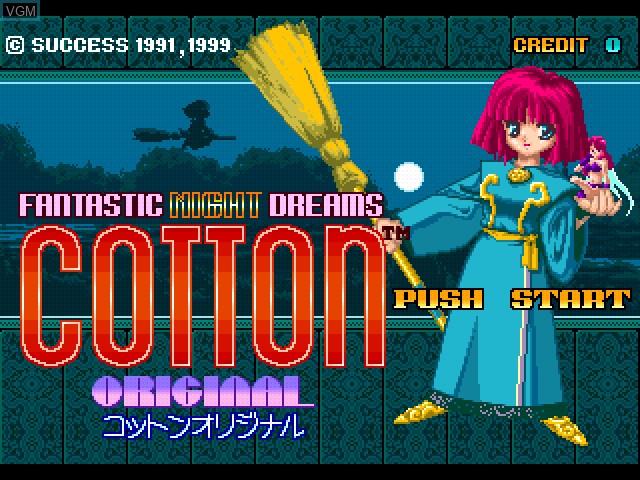 Image de l'ecran titre du jeu Cotton Original sur Sony Playstation