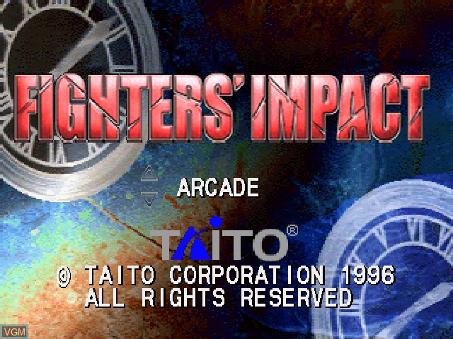 Image de l'ecran titre du jeu Fighters' Impact sur Sony Playstation