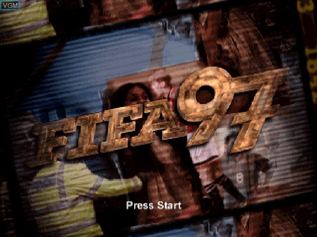 Image de l'ecran titre du jeu FIFA 97 sur Sony Playstation