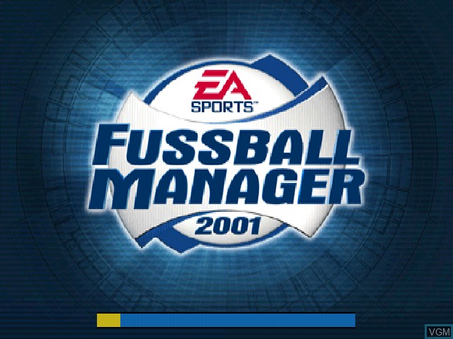 Image de l'ecran titre du jeu Fussball Manager Bundesliga 2001 sur Sony Playstation