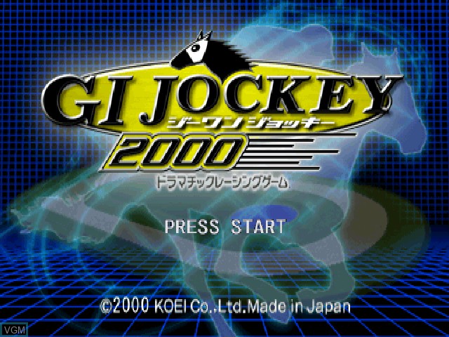 Image de l'ecran titre du jeu G1 Jockey 2000 sur Sony Playstation
