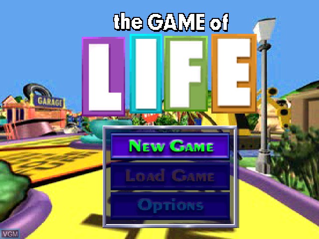 Image de l'ecran titre du jeu Game of Life, The sur Sony Playstation