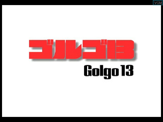 Image de l'ecran titre du jeu Golgo 13 - Carlyle no Yabou sur Sony Playstation