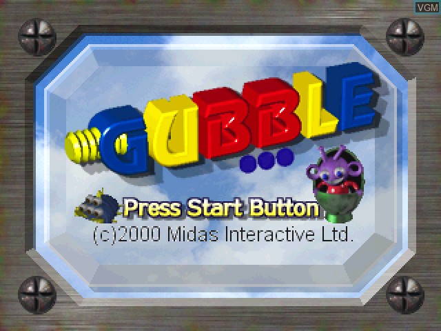 Image de l'ecran titre du jeu Gubble sur Sony Playstation