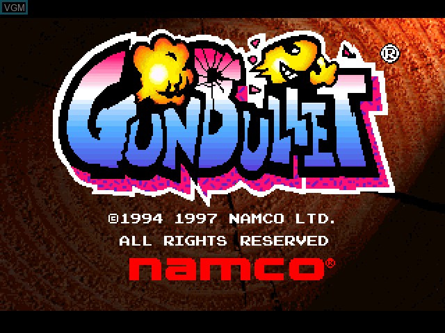 Image de l'ecran titre du jeu Gunbullet sur Sony Playstation