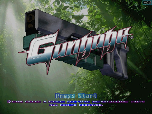 Image de l'ecran titre du jeu Gungage sur Sony Playstation