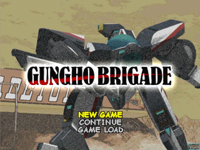 Image de l'ecran titre du jeu Gung Ho Brigade sur Sony Playstation