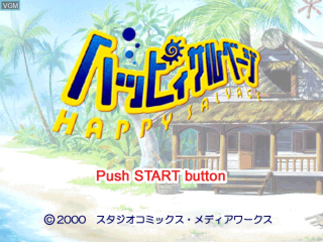 Image de l'ecran titre du jeu Happy Salvage sur Sony Playstation