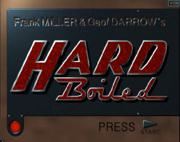 Image de l'ecran titre du jeu Hard Boiled sur Sony Playstation
