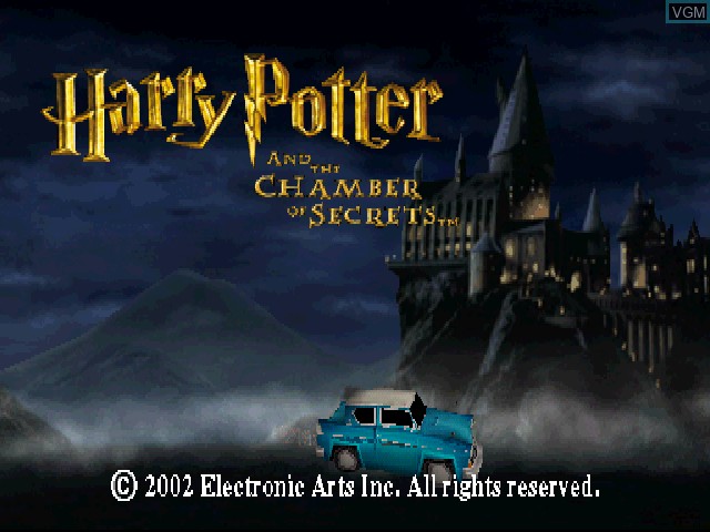 Image de l'ecran titre du jeu Harry Potter and the Chamber of Secrets sur Sony Playstation
