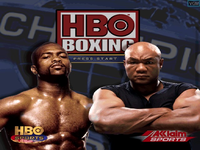 Image de l'ecran titre du jeu HBO Boxing sur Sony Playstation